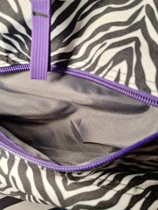 Jansport Backpack Zebra Black White w/Purple main image 11